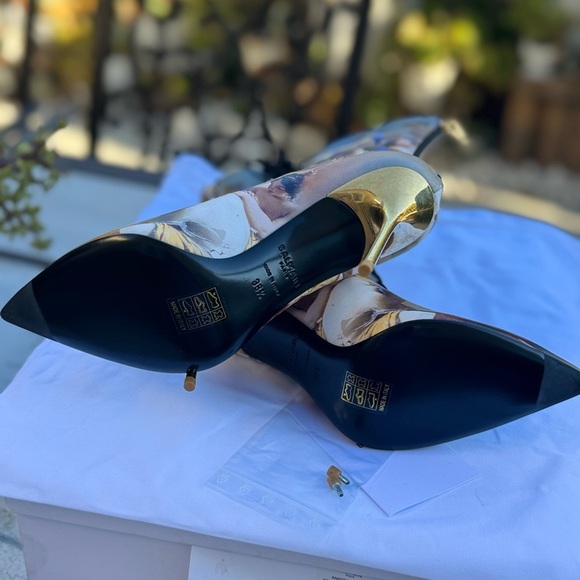 Balmain Multicolor Artistic Print Heeled Uria Boots - Picture 7 of 16